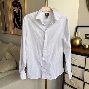 H&M Slim fit easy iron men's white shirt